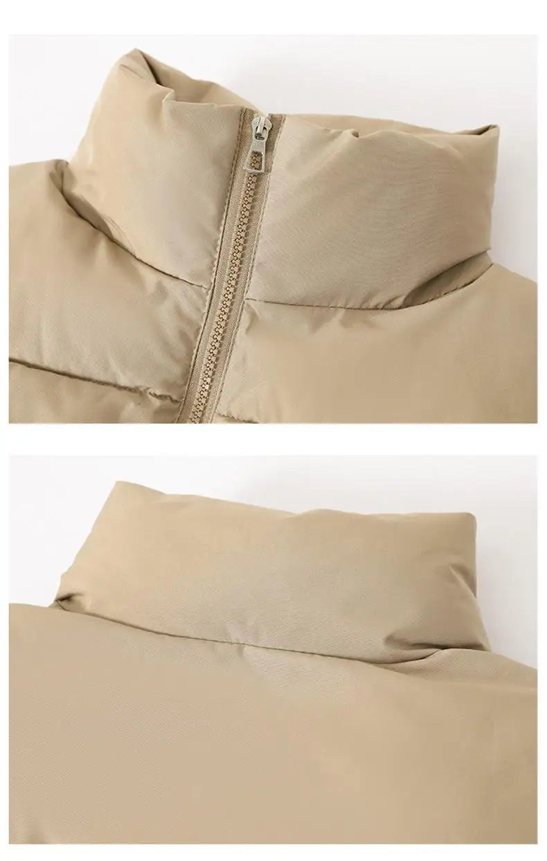 Women’s Autumn/Winter Short Down Vest – Quilted Stand-Collar Jacket