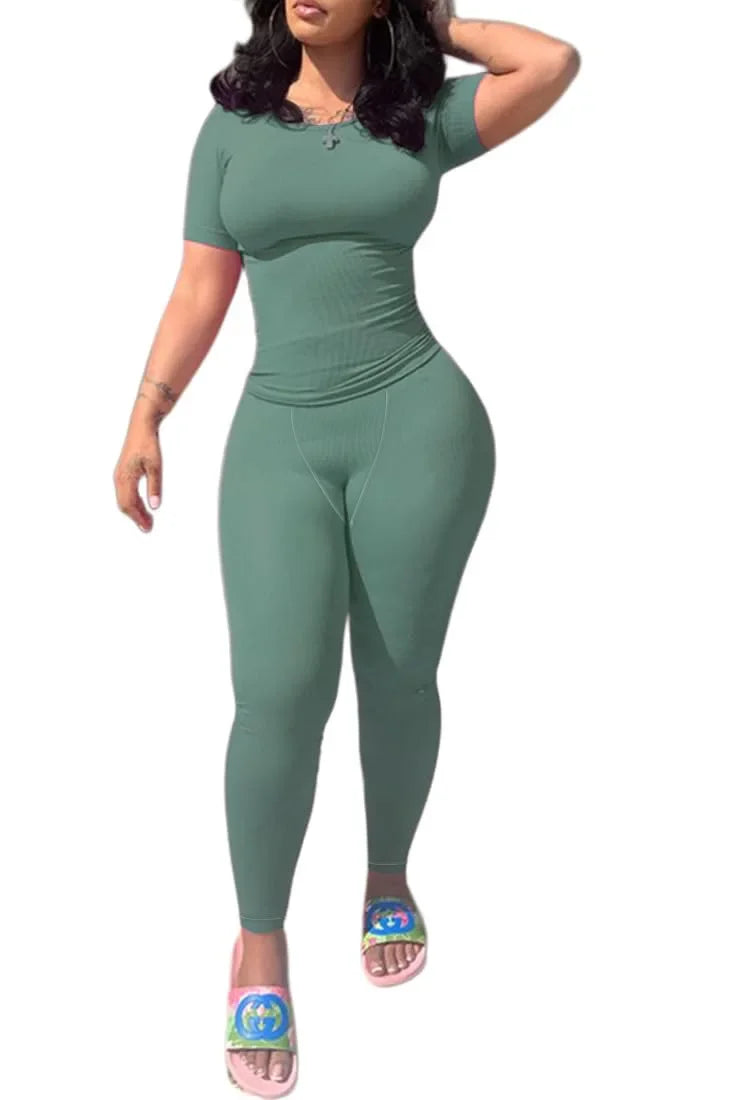 Ribbed 2-Piece Lounge Set