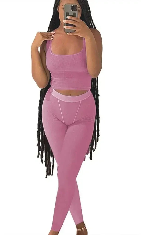 Ribbed 2-Piece Lounge Set